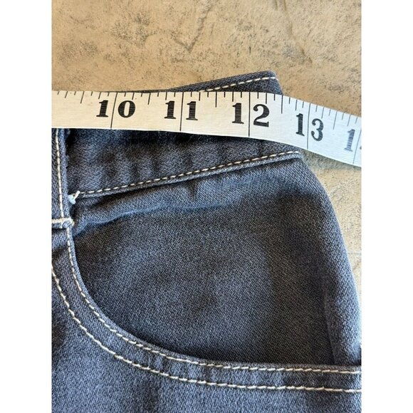 VTG 80s Womens Sz 10 PS Gitano Jeans Gray or Faded Black White Stitching - Picture 8 of 11